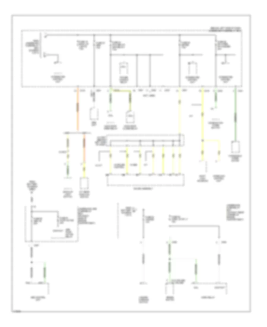 Power Distribution Wiring Diagram 3 of 3 for Honda Civic GX 1999