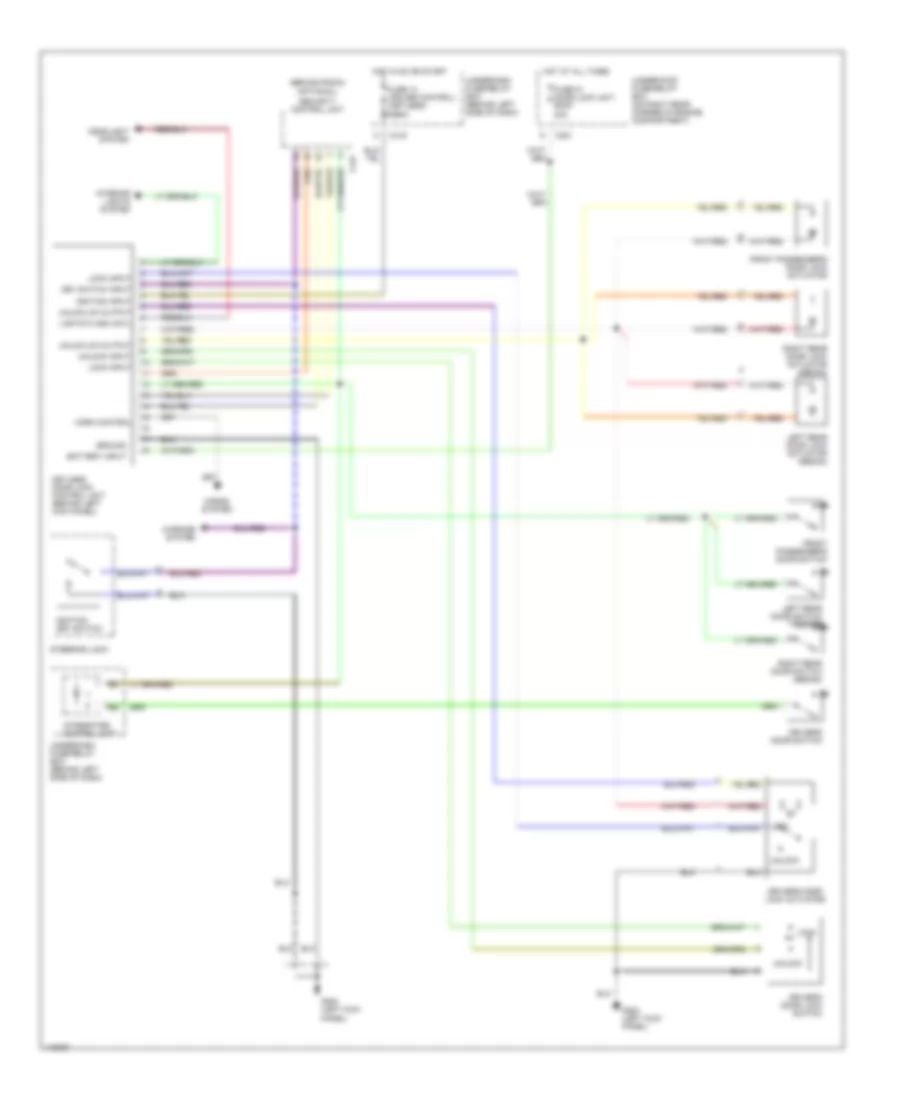 Power Door Lock Wiring Diagram with Keyless Entry for Honda Civic GX 1999