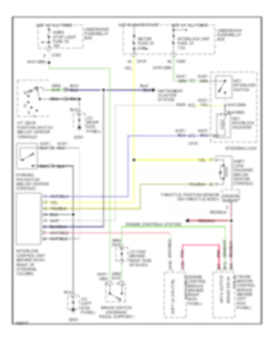 Shift Interlock Wiring Diagram with CVT for Honda Civic GX 1999