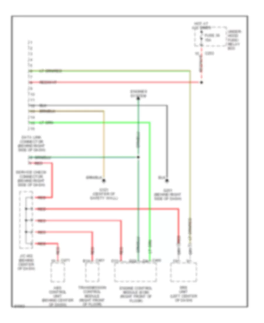 2 7L Computer Data Lines for Honda Accord EX 1995