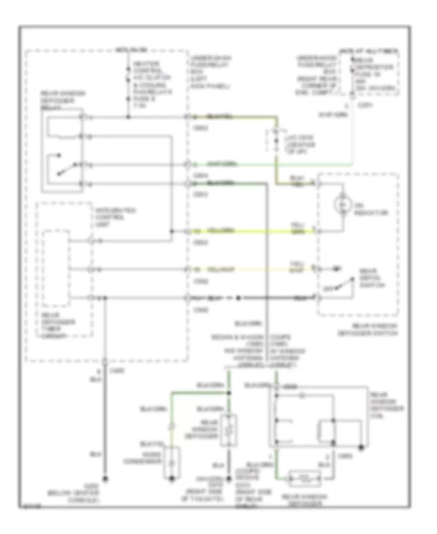 Defogger Wiring Diagram for Honda Accord EX 1995