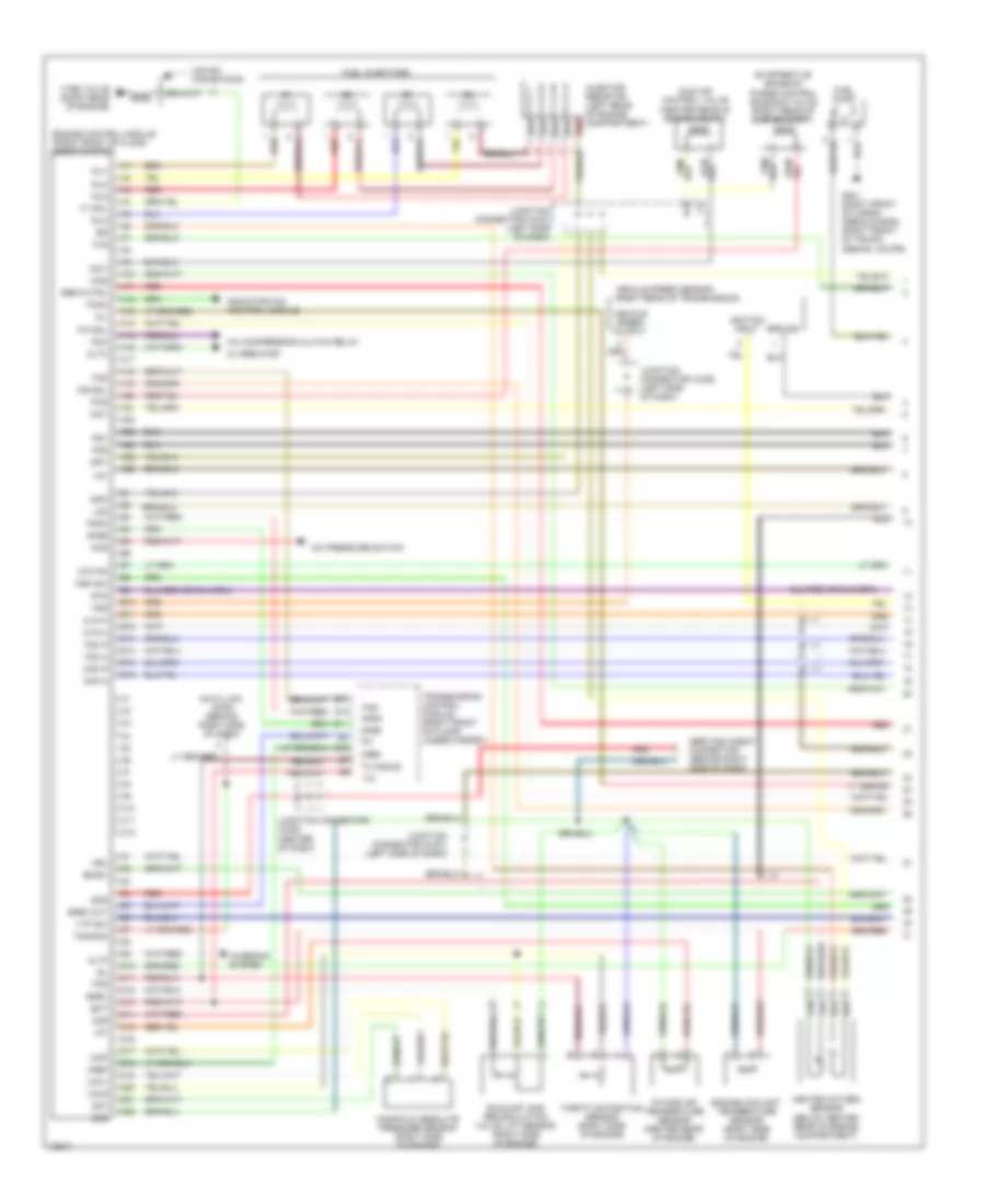 2 2L Engine Performance Wiring Diagrams 1 of 2 for Honda Accord EX 1995