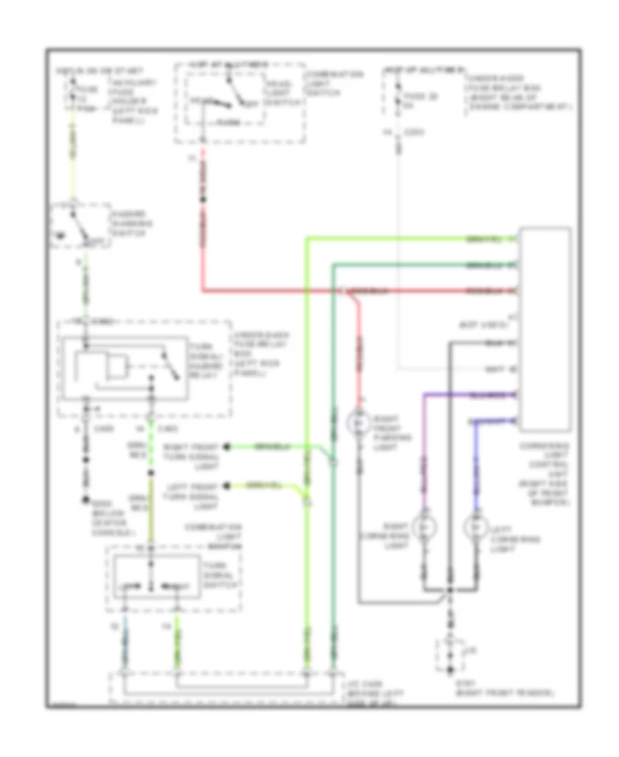 Cornering Lamps Wiring Diagram for Honda Accord EX 1995