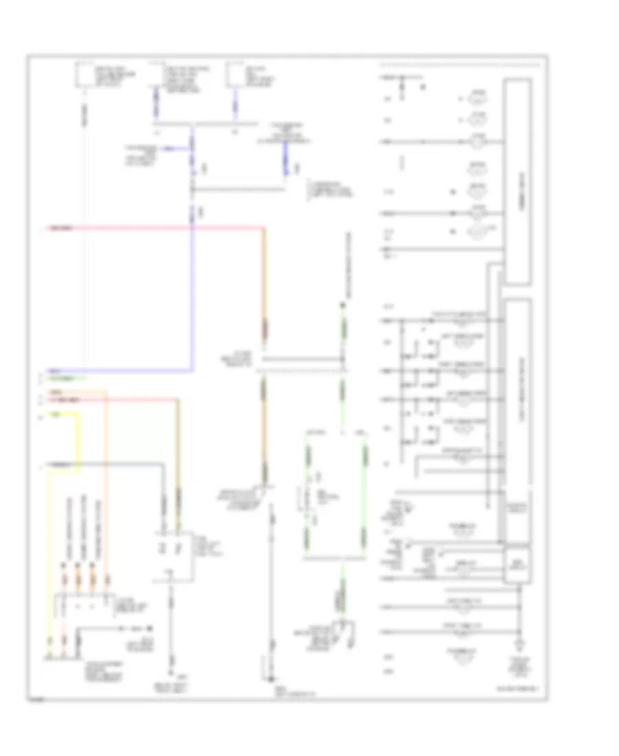 Instrument Cluster Wiring Diagram 2 of 2 for Honda Accord EX 1995