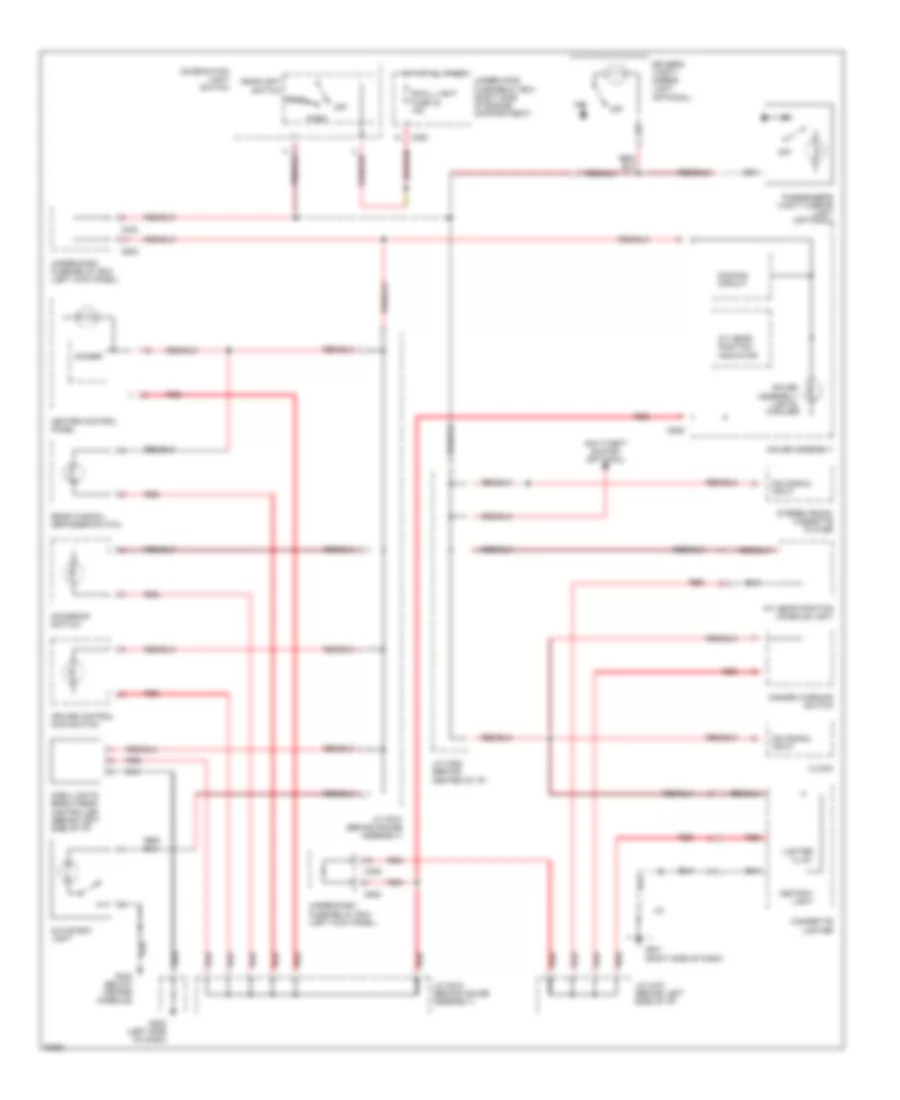 Instrument Illumination Wiring Diagram for Honda Accord EX 1995