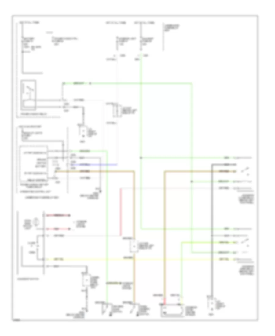 Moonroof Wiring Diagram for Honda Accord EX 1995