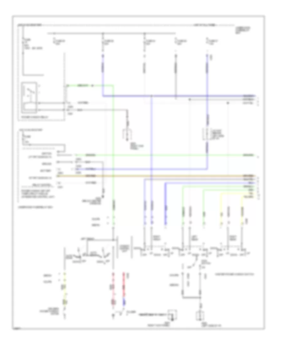 Power Window Wiring Diagram 1 of 2 for Honda Accord EX 1995