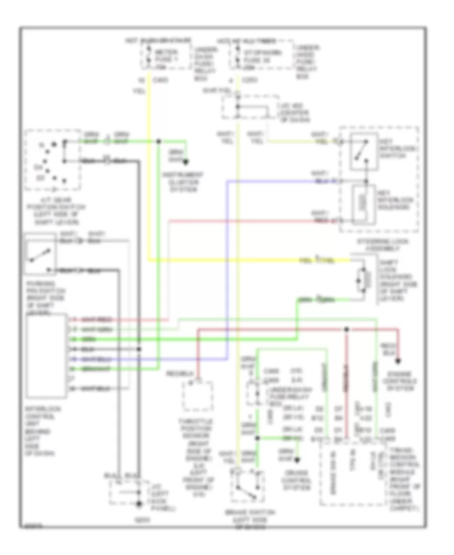 Shift Interlock Wiring Diagram for Honda Accord EX 1995