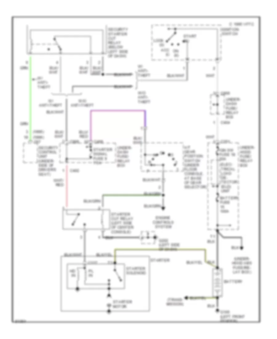 2 7L Starting Wiring Diagram for Honda Accord EX 1995