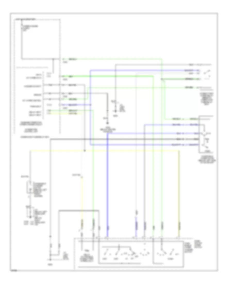 Front Wiper Washer Wiring Diagram for Honda Accord EX 1995