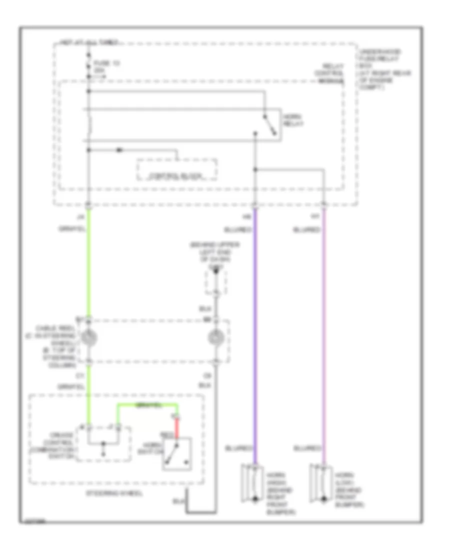 Horn Wiring Diagram for Honda Ridgeline RTL 2010