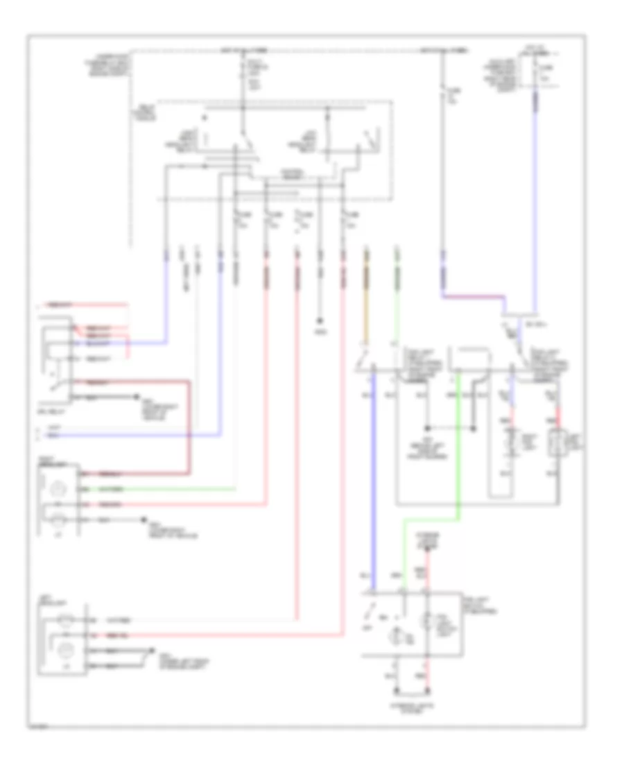 Headlights Wiring Diagram Except Touring with DRL 2 of 2 for Honda Odyssey Touring 2005