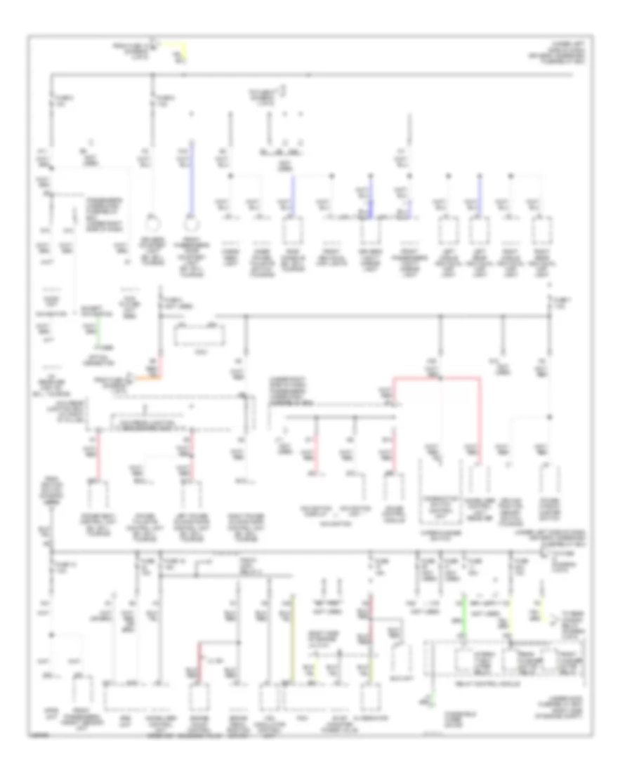 Power Distribution Wiring Diagram 3 of 5 for Honda Odyssey Touring 2005