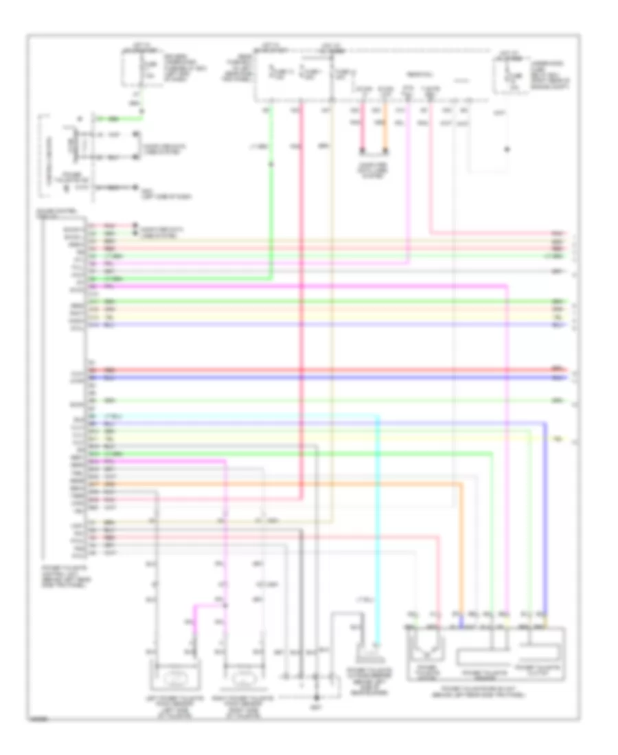 Power Tailgate Wiring Diagram (1 of 2) for Honda Odyssey EX 2013