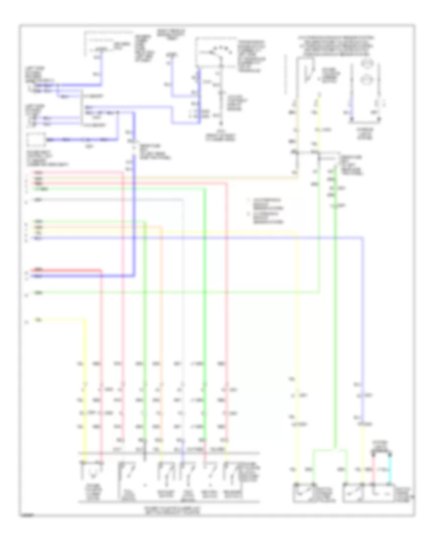 Power Tailgate Wiring Diagram (2 of 2) for Honda Odyssey EX 2013