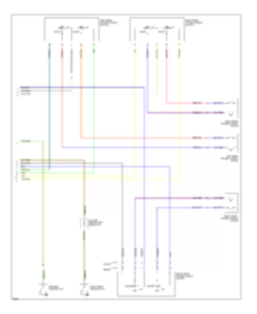 Power Window Wiring Diagram 2 of 2 for Honda Accord LX 1995