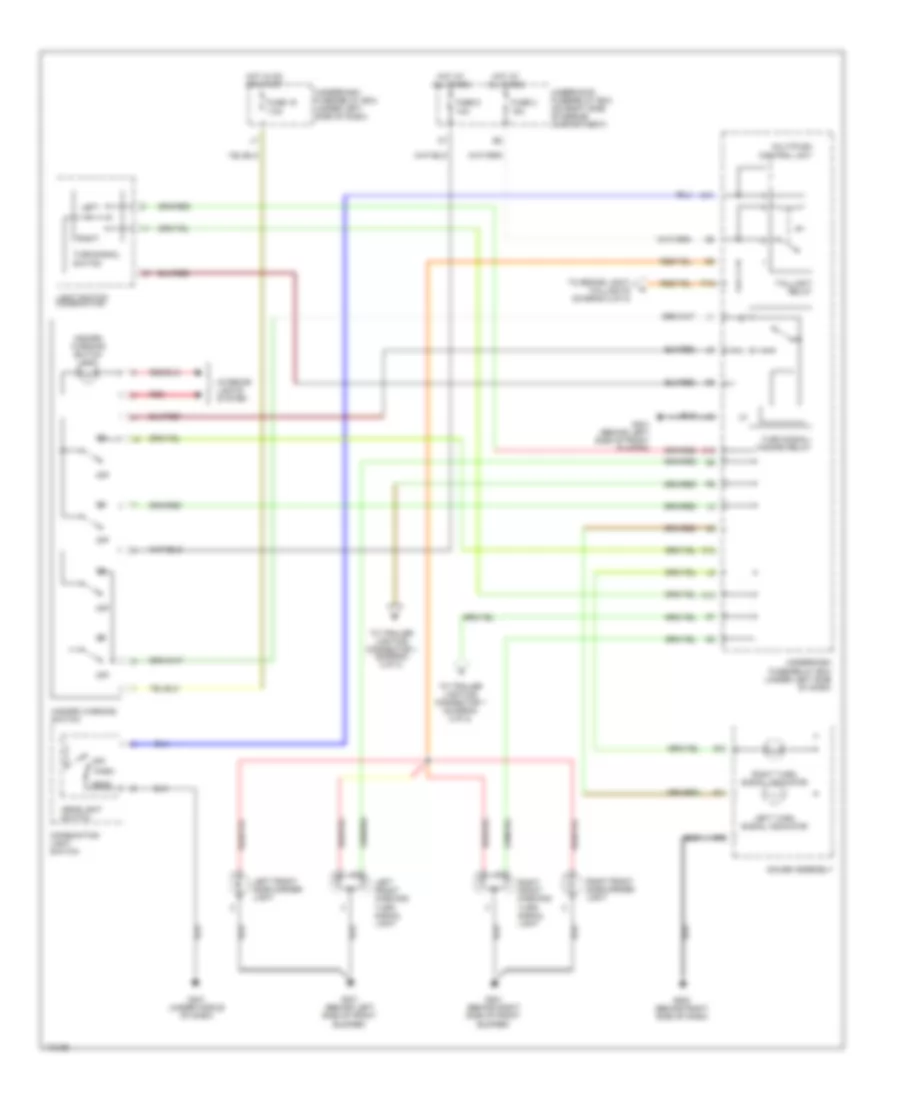Exterior Lamps Wiring Diagram (1 of 2) for Honda Element DX 2004