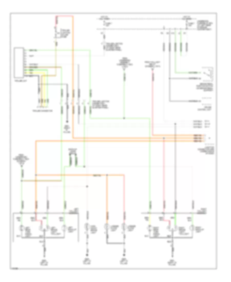Exterior Lamps Wiring Diagram (2 of 2) for Honda Element DX 2004