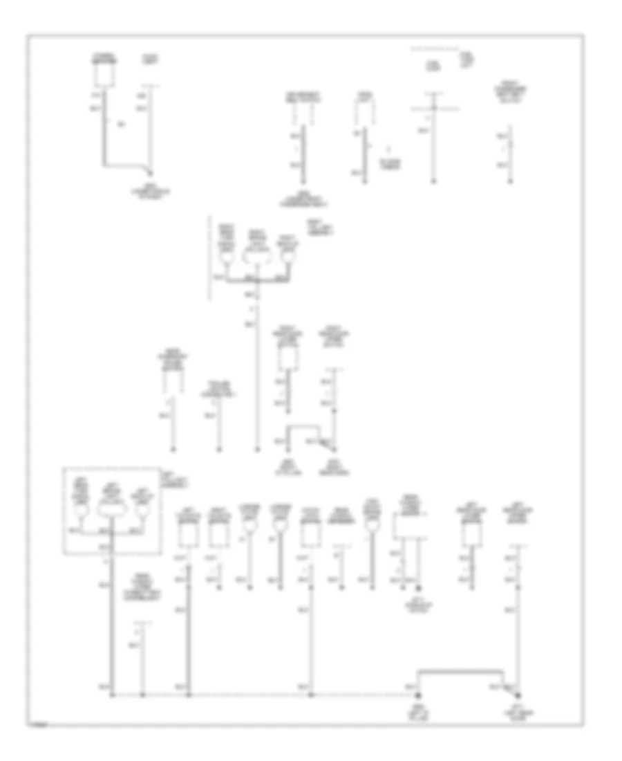 Ground Distribution Wiring Diagram 4 of 4 for Honda Element DX 2004
