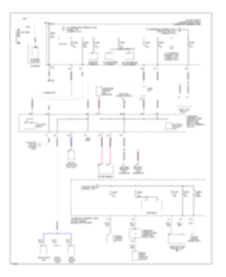 Power Distribution Wiring Diagram 1 of 4 for Honda Element DX 2004