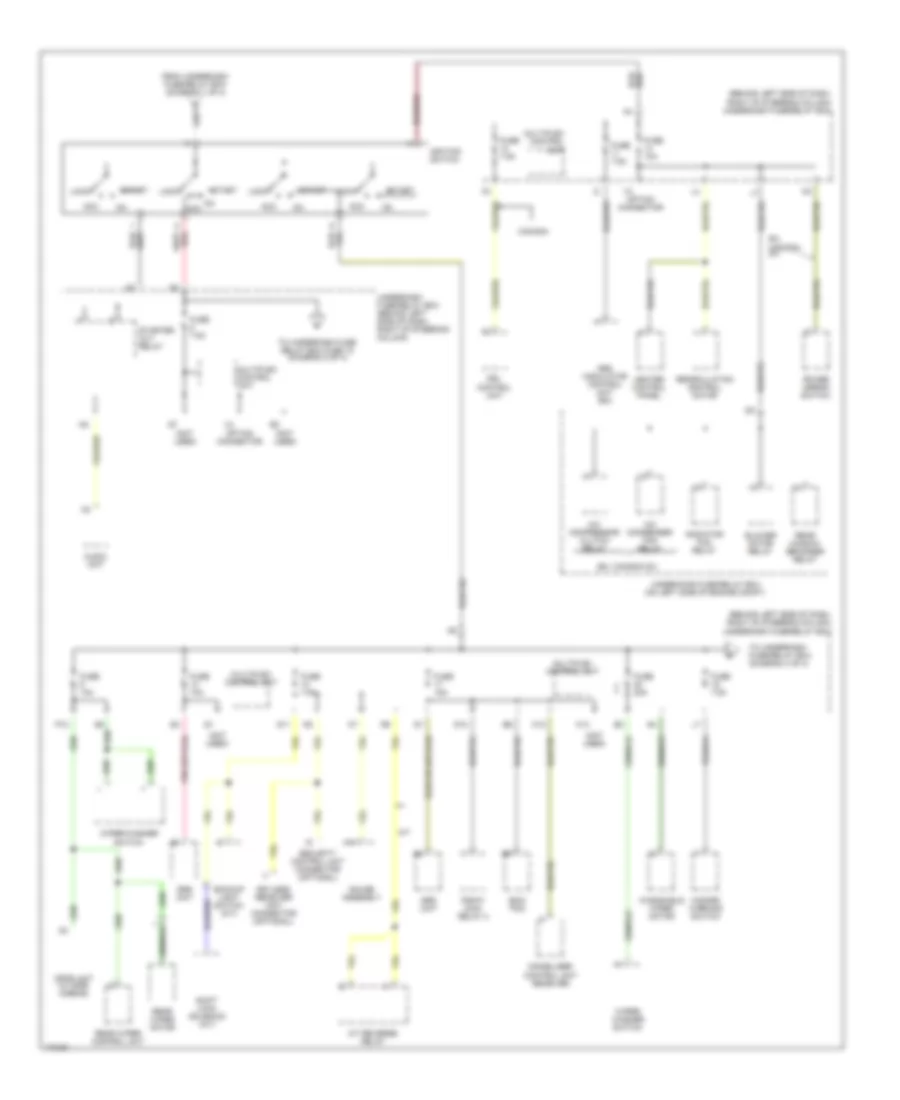 Power Distribution Wiring Diagram (3 of 4) for Honda Element DX 2004