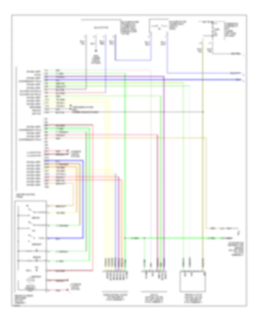 Manual A C Wiring Diagram Except Hatchback 1 of 2 for Honda Civic DX 2003