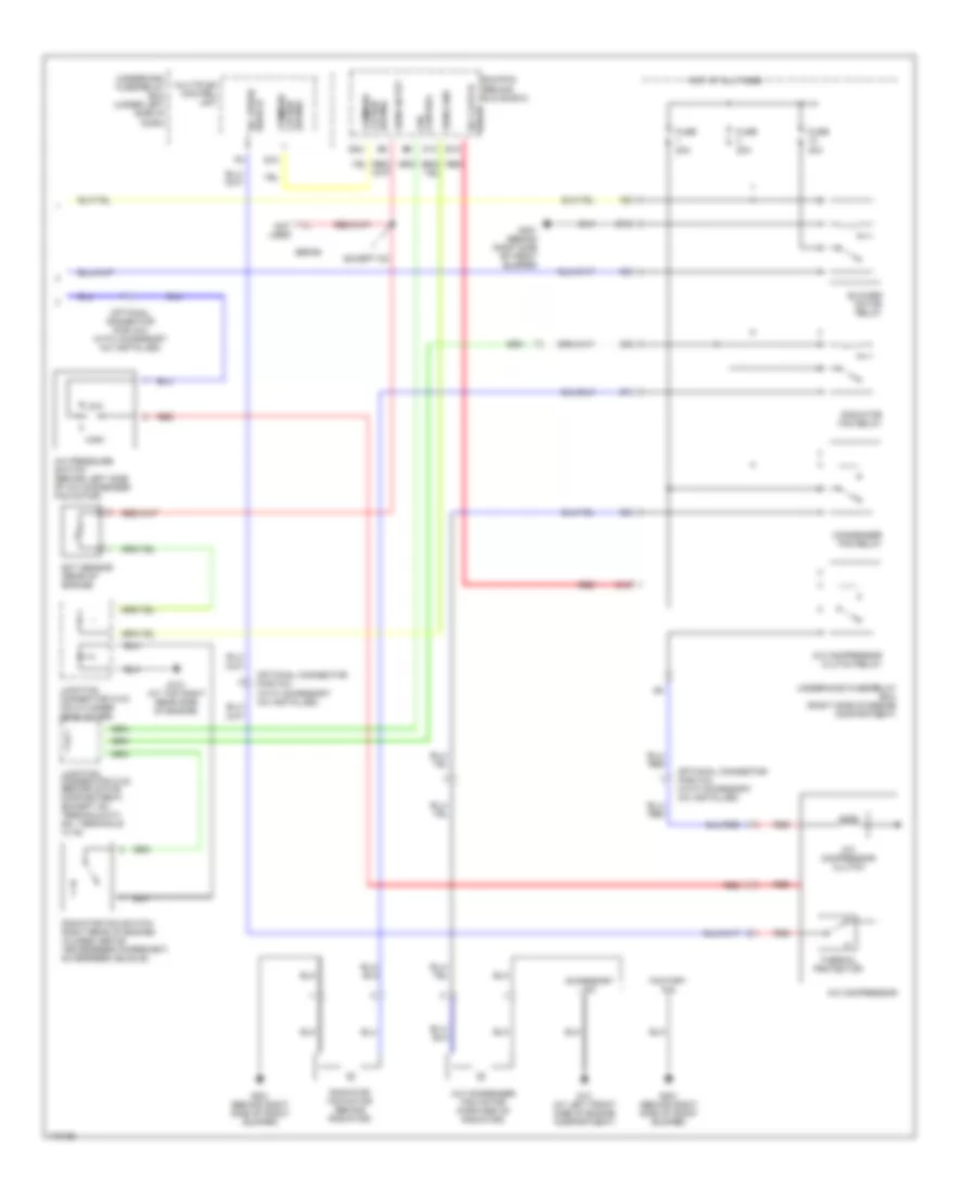 Manual A C Wiring Diagram Except Hatchback 2 of 2 for Honda Civic DX 2003