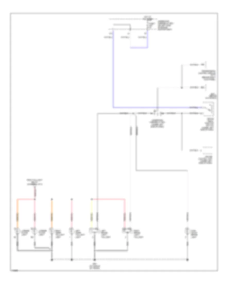 Exterior Lamps Wiring Diagram, Hybrid (2 of 2) for Honda Civic DX 2003