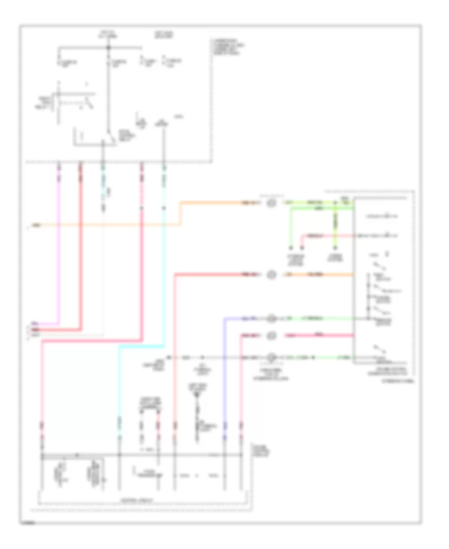 Cruise Control Wiring Diagram 2 of 2 for Honda Insight 2012