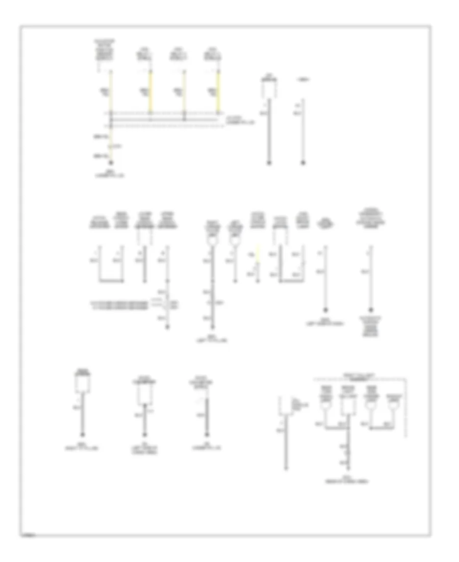 Ground Distribution Wiring Diagram 4 of 4 for Honda Insight 2012