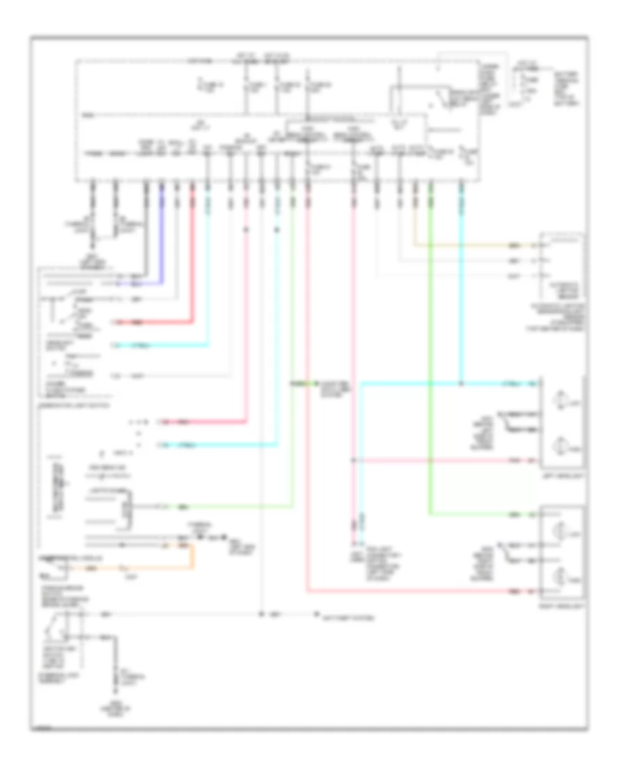 Headlights Wiring Diagram for Honda Insight 2012