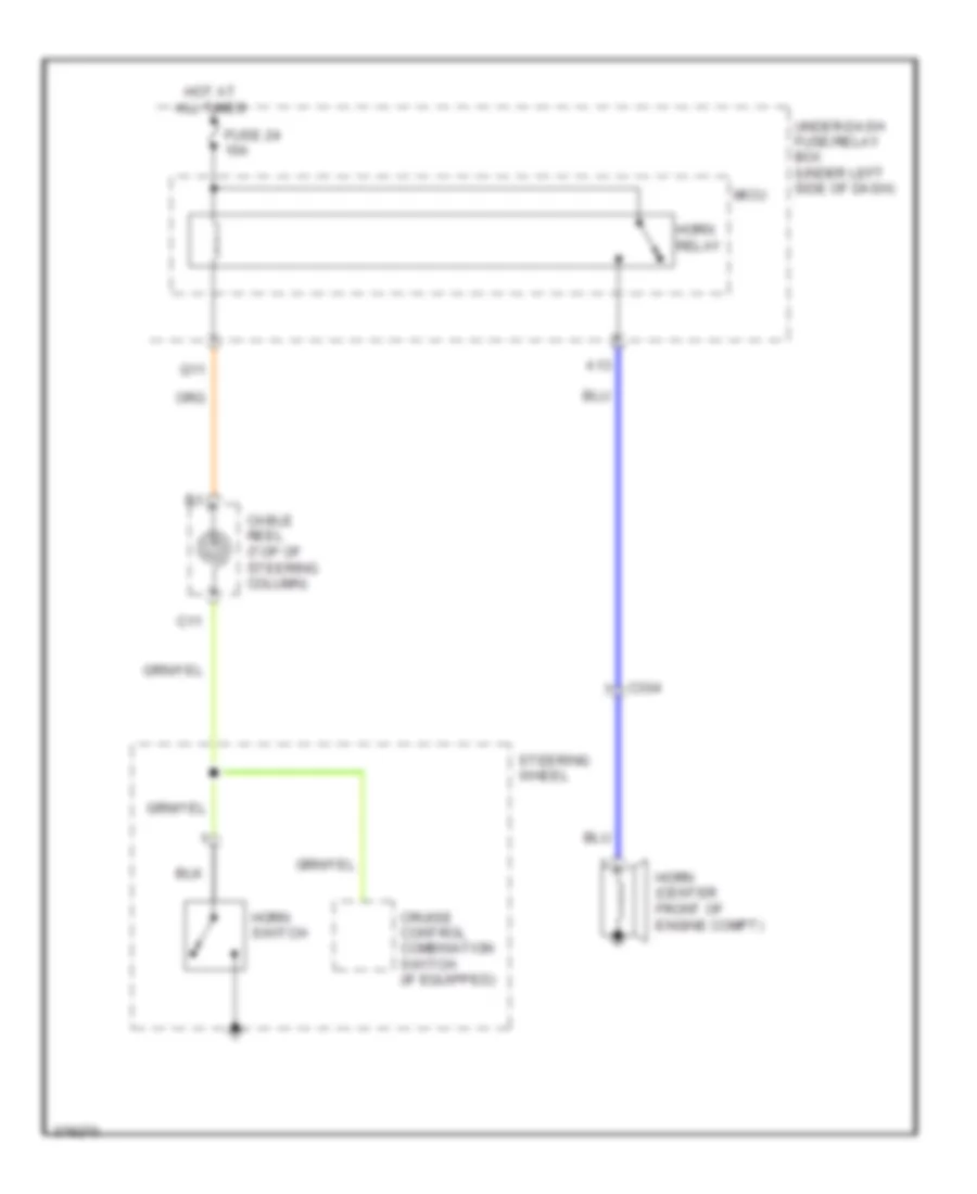 Horn Wiring Diagram for Honda Insight 2012