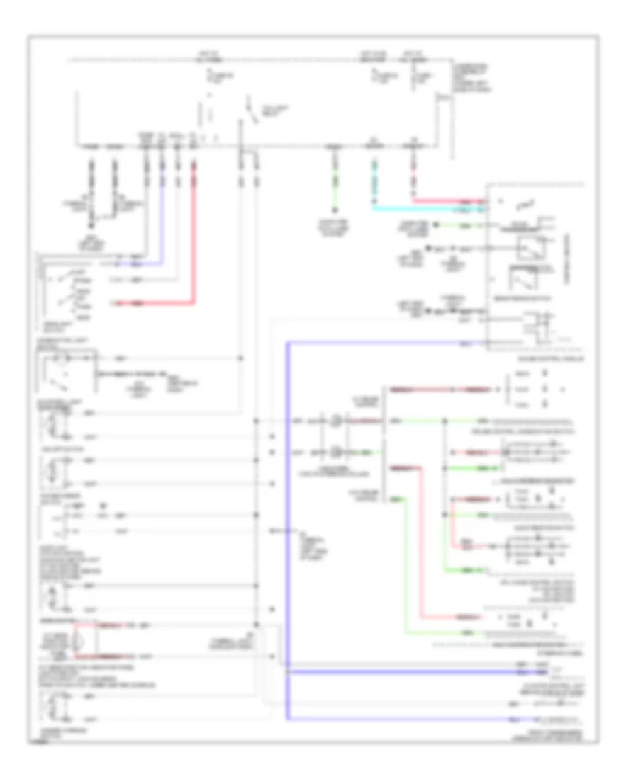 Instrument Illumination Wiring Diagram for Honda Insight 2012