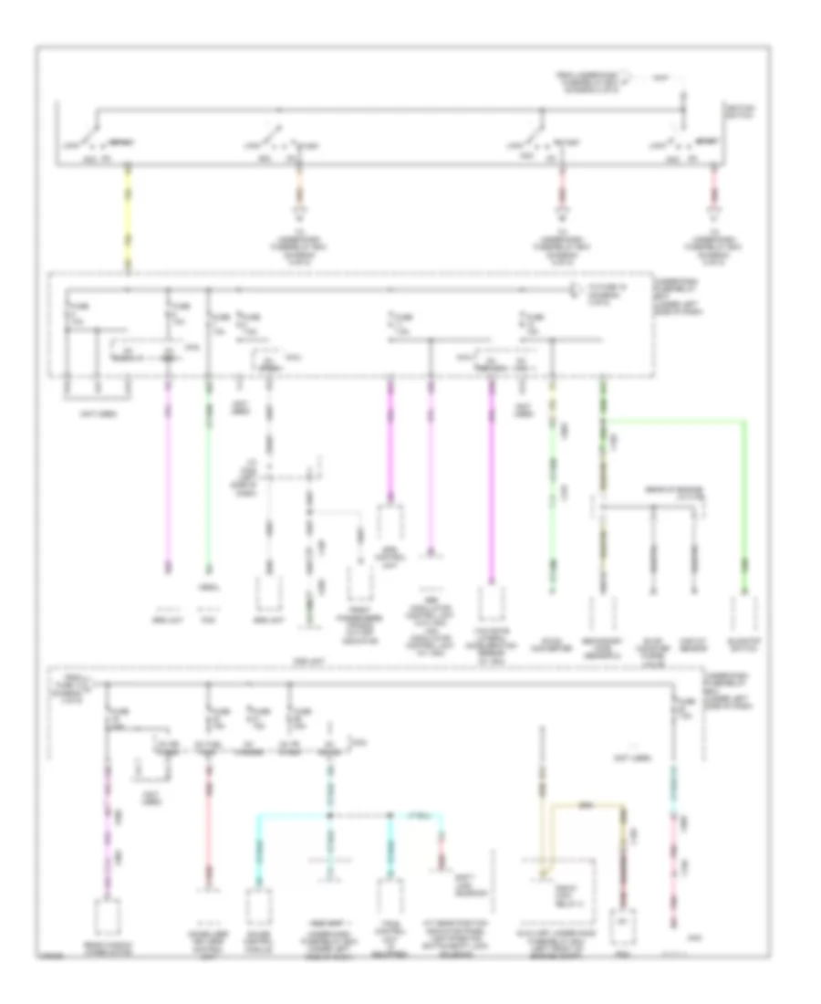 Power Distribution Wiring Diagram (4 of 5) for Honda Insight 2012