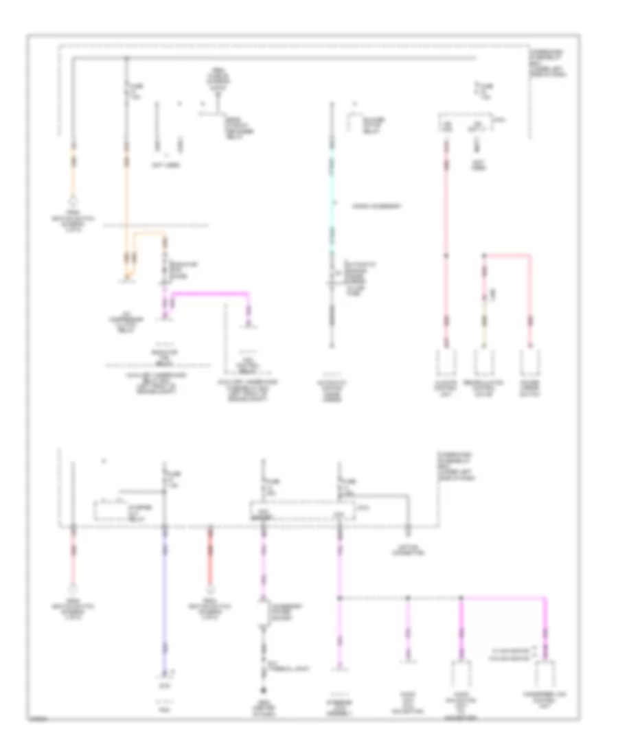 Power Distribution Wiring Diagram (5 of 5) for Honda Insight 2012