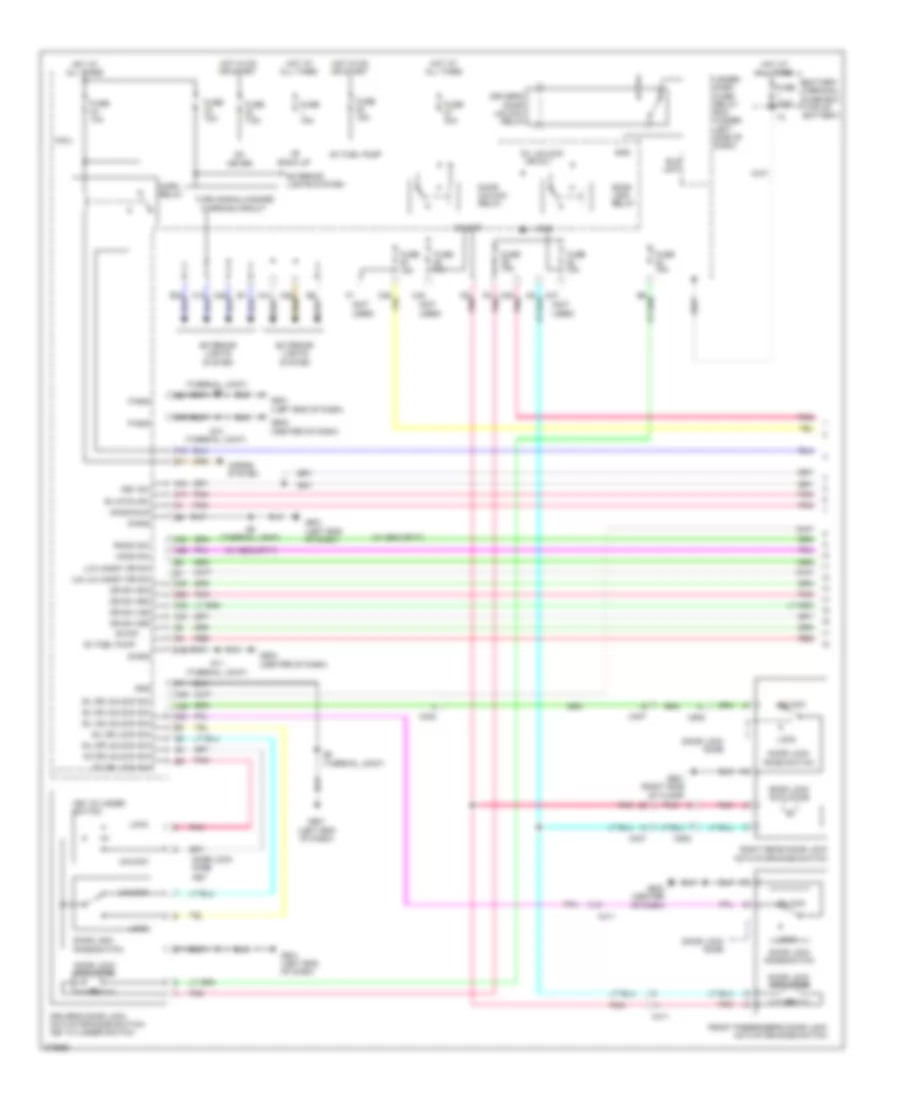 Power Door Locks Wiring Diagram 1 of 2 for Honda Insight 2012