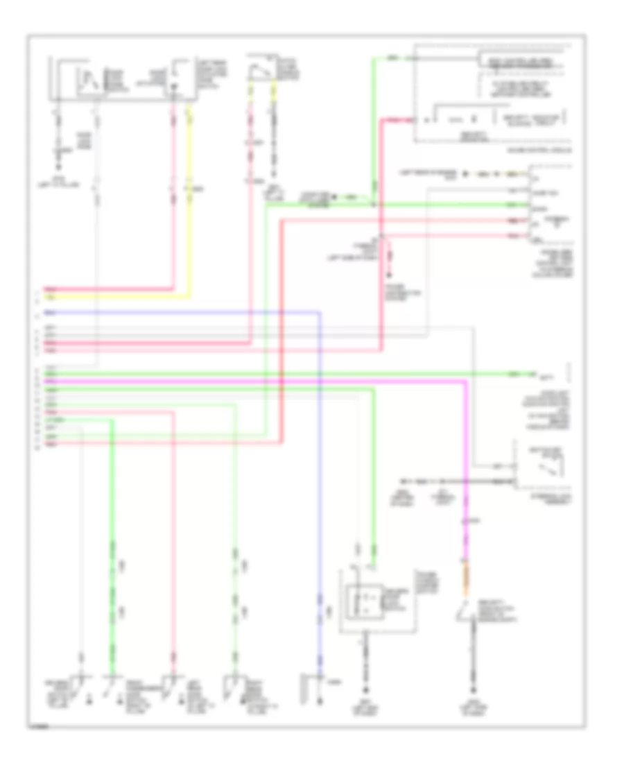 Power Door Locks Wiring Diagram 2 of 2 for Honda Insight 2012