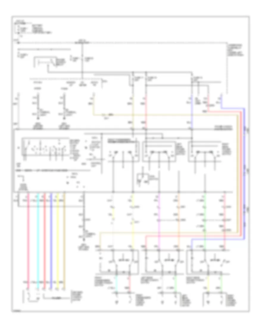 Power Windows Wiring Diagram for Honda Insight 2012