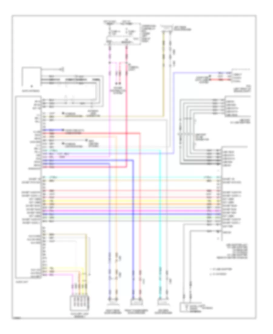 Radio Wiring Diagram DX without Navigation for Honda Insight 2012