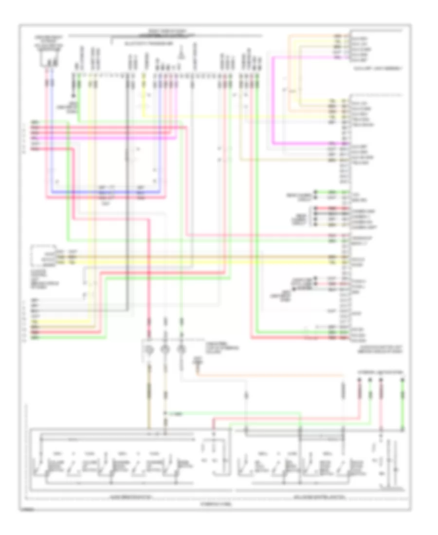 Radio Wiring Diagram with Navigation 2 of 2 for Honda Insight 2012