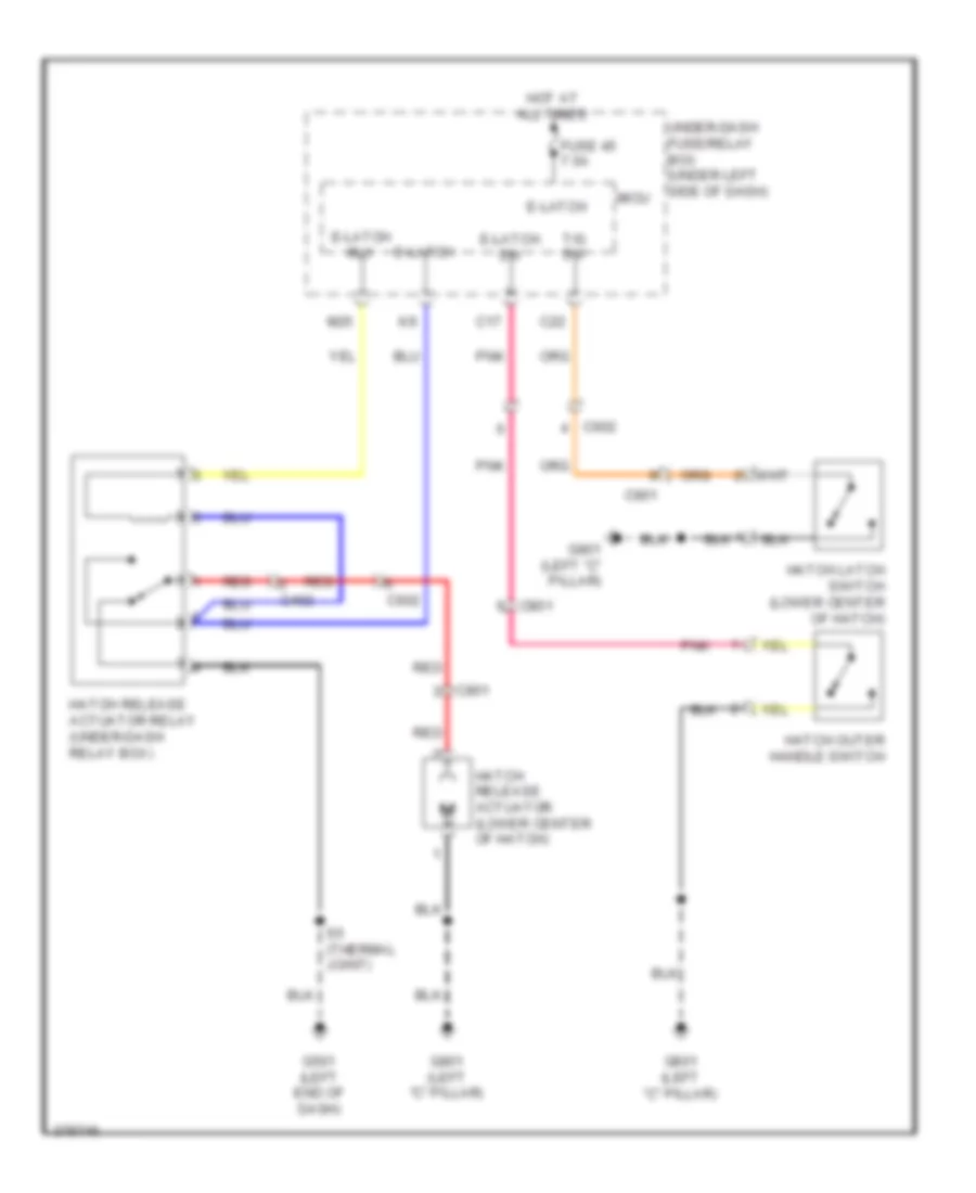 Hatch Release Wiring Diagram for Honda Insight 2012