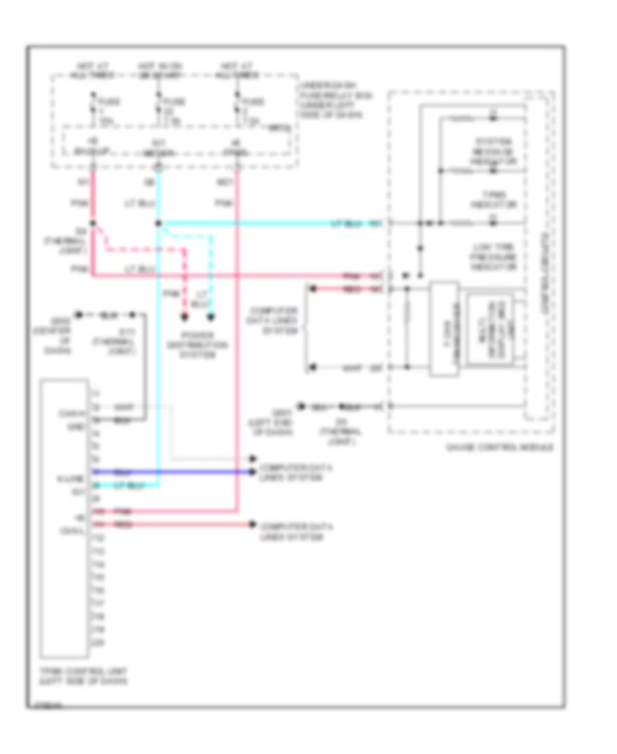 Tire Pressure Monitoring Wiring Diagram for Honda Insight 2012