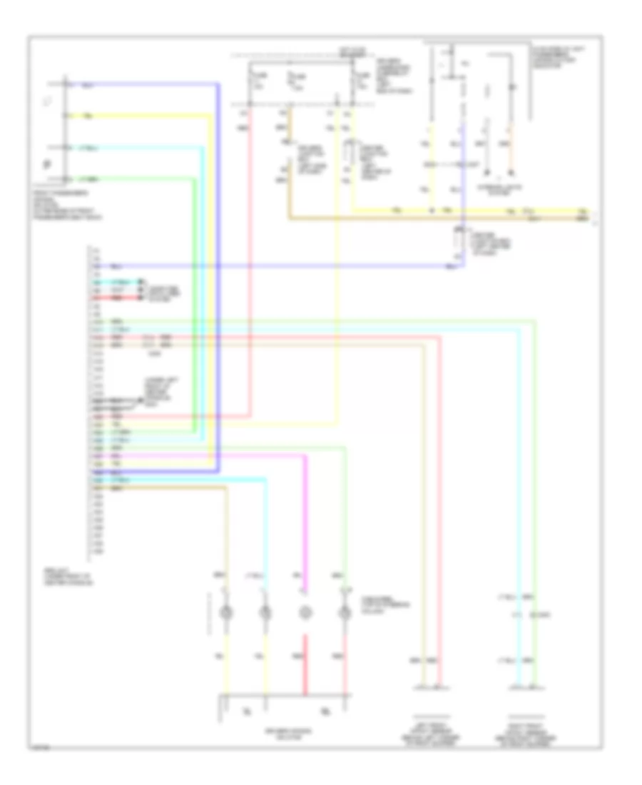 2 4L Supplemental Restraints Wiring Diagram 1 of 3 for Honda Crosstour EX 2014