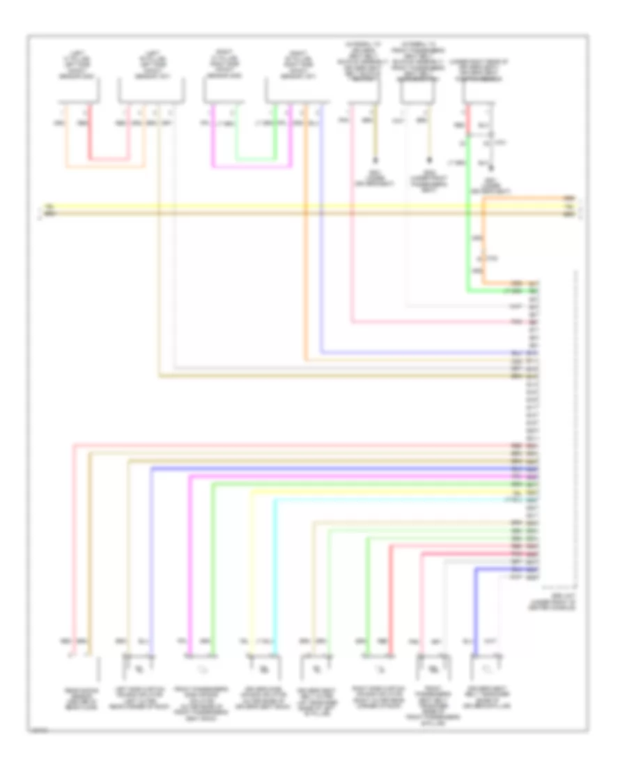 2.4L, Supplemental Restraints Wiring Diagram (2 of 3) for Honda Crosstour EX 2014