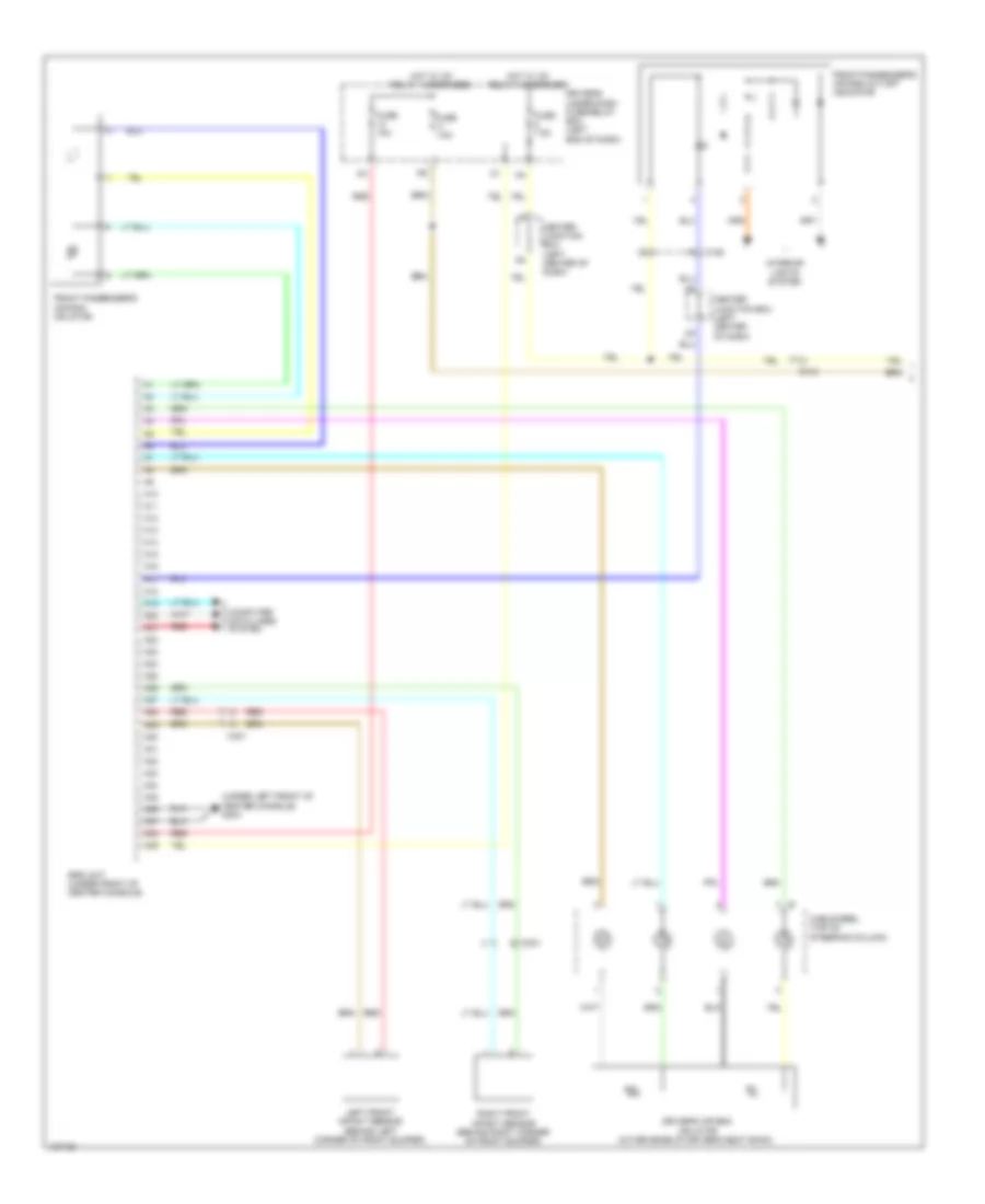 3.5L, Supplemental Restraints Wiring Diagram (1 of 3) for Honda Crosstour EX 2014