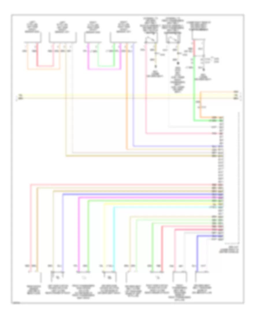 3.5L, Supplemental Restraints Wiring Diagram (2 of 3) for Honda Crosstour EX 2014