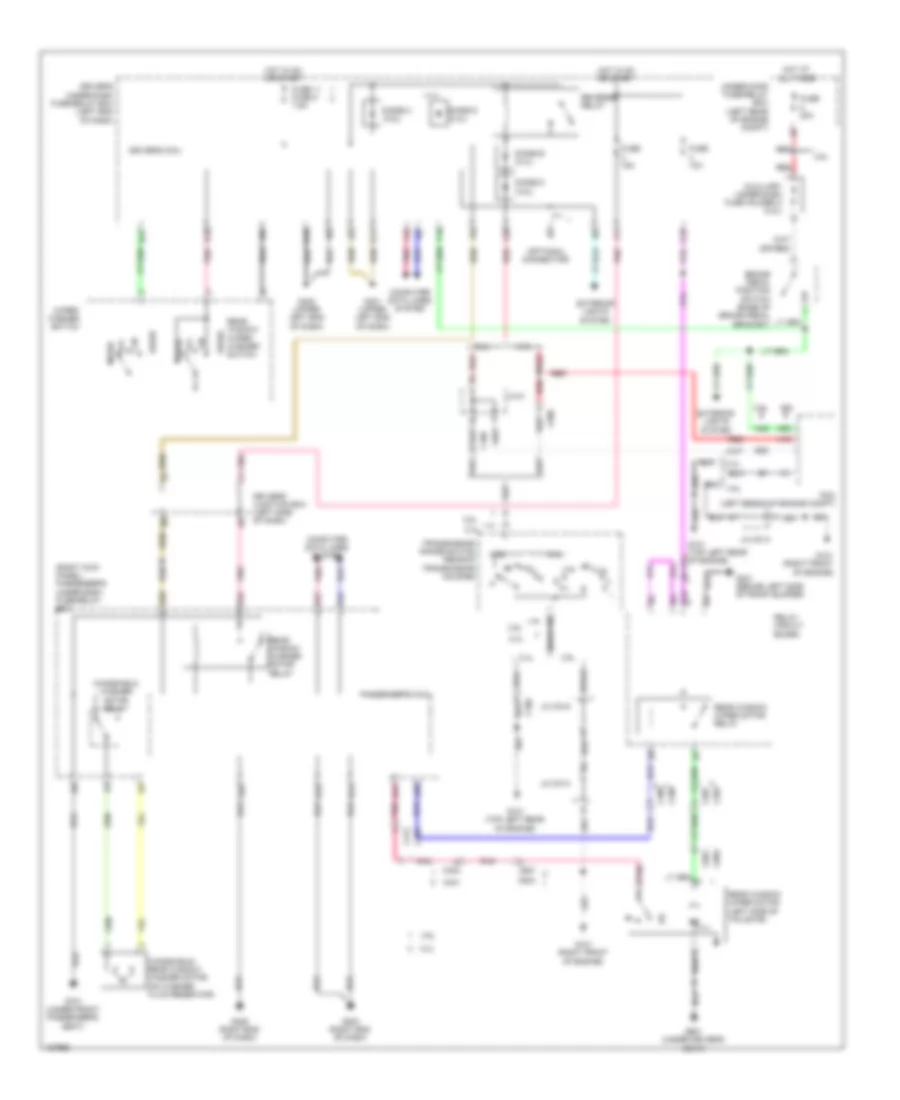Электросхема заднего стеклоочистителя дворника и омывателя для Honda Crosstour EX 2014