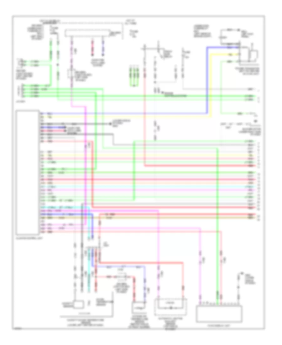 3.5L, Automatic AC Wiring Diagram (1 of 3) for Honda Crosstour EX 2014