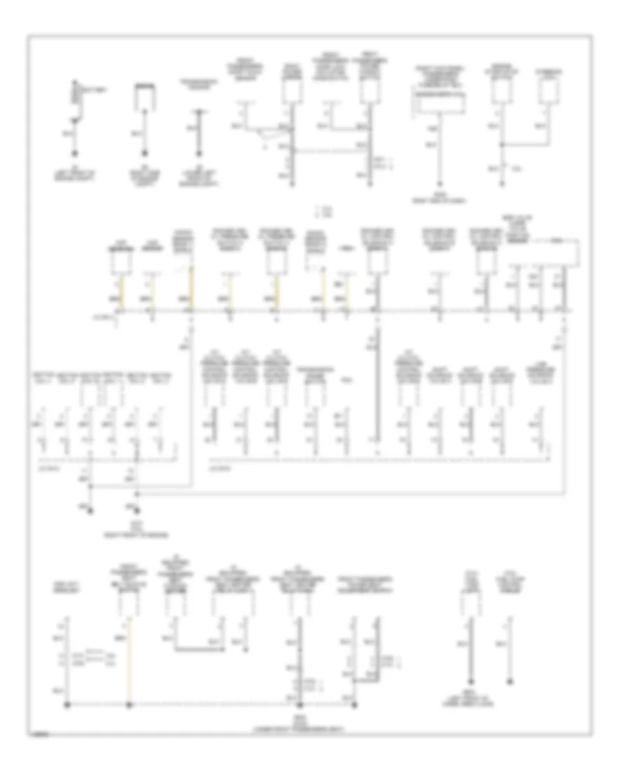 Ground Distribution Wiring Diagram 1 of 5 for Honda Crosstour EX 2014