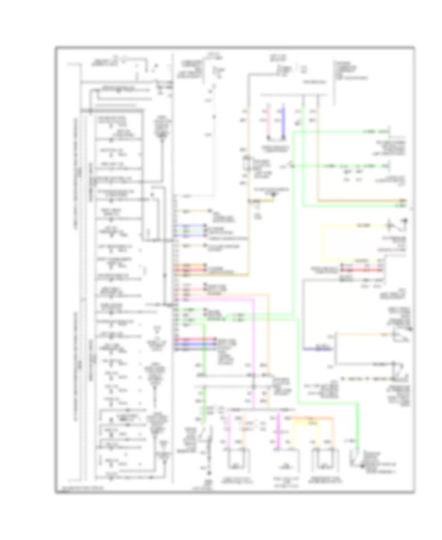 Instrument Cluster Wiring Diagram 1 of 2 for Honda Crosstour EX 2014